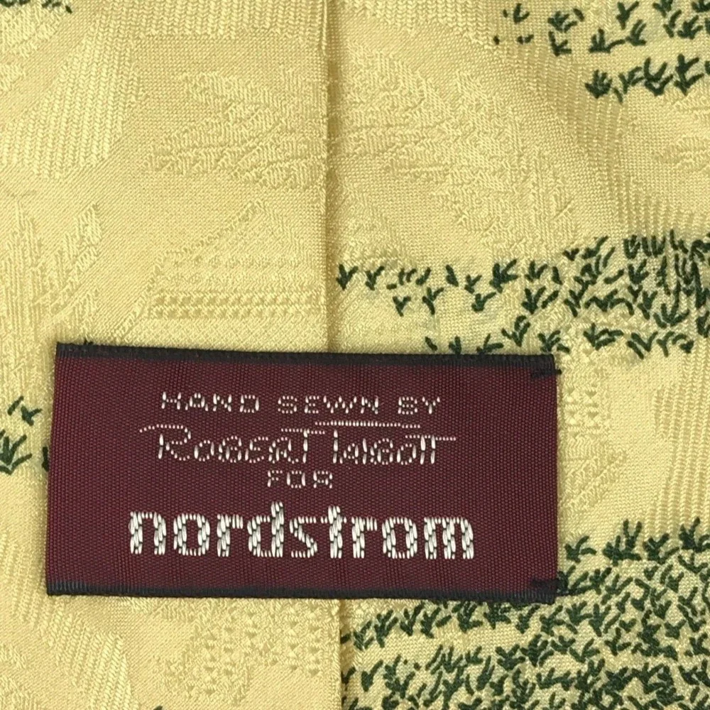 Robert Talbott For Nordstrom Beige Playing Golf Tie Finest Silk Men's Necktie